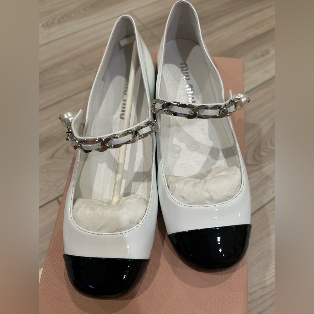 Miu Miu Calzature Donna Bianco+Nero size 37EU